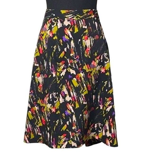 Lane Bryant Swing Pleated Skirts Multi Colored skirt Size 16 - Picture 8 of 13
